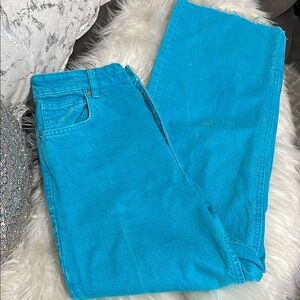 Zara Vibrant Blue Denim Jeans